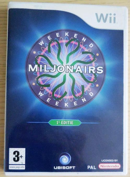 Wii Weekend Miljonairs 1e editie, Consoles de jeu & Jeux vidéo, Jeux | Nintendo DS, Comme neuf, Puzzle et Éducatif, À partir de 3 ans