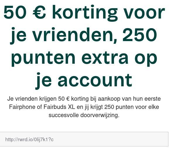 Code de réduction Fairphone, Tickets & Billets, Réductions & Chèques cadeaux, Une personne, Autres types, Bon de réduction
