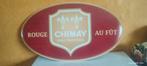 Brouwerijplaat van plaatstaal. Trappistenbier van CHIMAY., Verzamelen, Merken en Reclamevoorwerpen, Ophalen of Verzenden, Nieuw