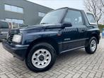 Vitara 1.6i Cabrio AUTOMAAT 4x4 67000km, Auto's, Suzuki, Stof, Zwart, Blauw, Bedrijf