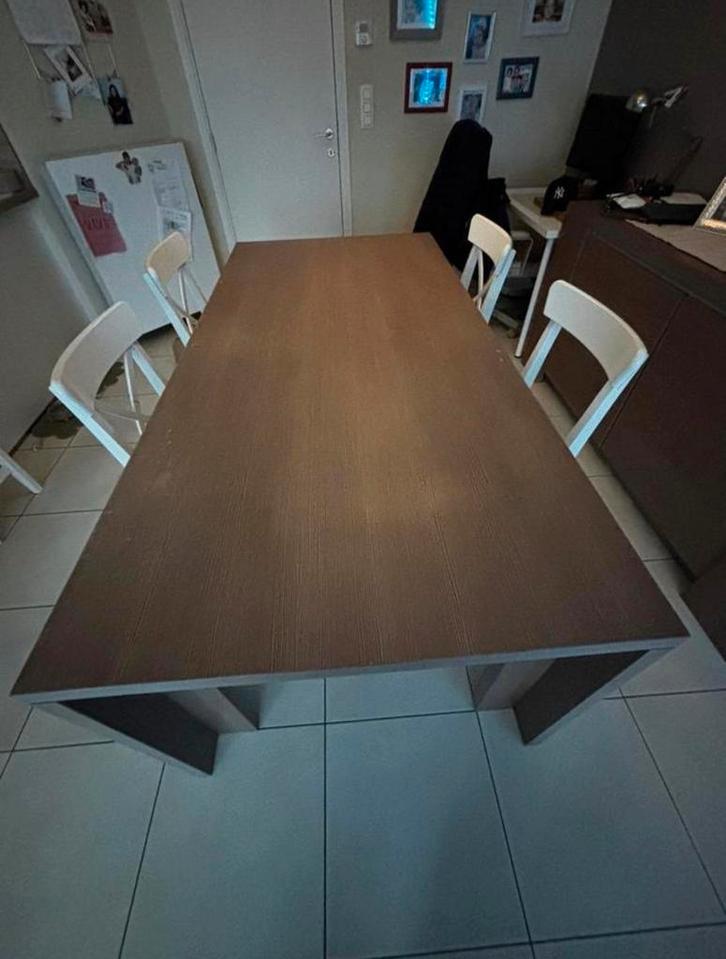 Table de salle à manger moderne, Maison & Meubles, Tables | Tables à manger, Utilisé, 50 à 100 cm, 150 à 200 cm, Cinq personnes ou plus