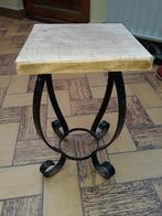 tabouret bas d'appoint - porte plantes... bois et fer forgé, Ophalen, Gebruikt, Hout