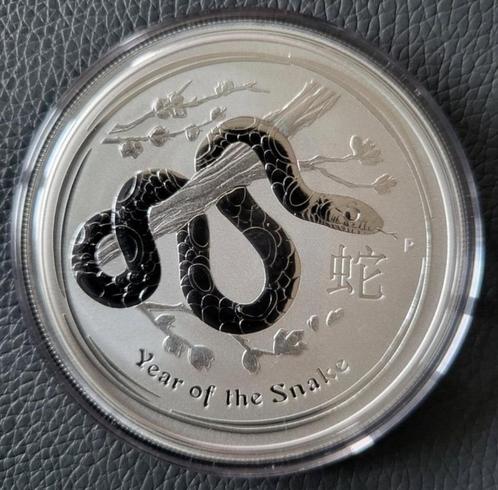 2 oz .999 zilveren munt 'Year of the Snake', Postzegels en Munten, Munten | Oceanië, Losse munt, Zilver, Ophalen of Verzenden