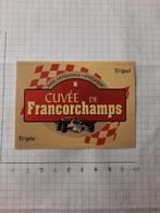 Bieretiket Cuvée de Franchorchamps (klein), Enlèvement ou Envoi, Neuf