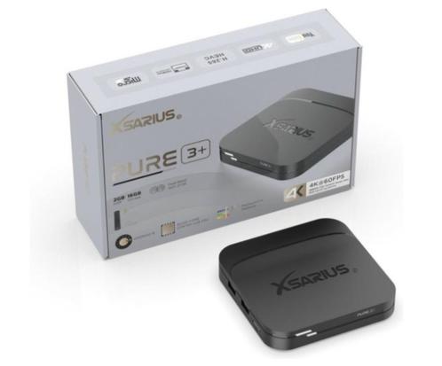 XSARIUS PURE 3+, TV, Hi-fi & Vidéo, Lecteurs multimédias, Neuf, Moins de 500 GB, HDMI, USB 2.0, Audio optique, Enlèvement ou Envoi