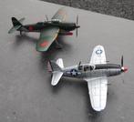 Lot 2 avions Japonais 2WW en métal, 1/72ième Atlas, Verzenden, Zo goed als nieuw, 1:72 tot 1:144, Vliegtuig