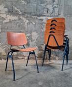 lot partij retro vintage STAPELSTOELEN design Kho Liang Le, Huis en Inrichting, Stoelen, Vijf, Zes of meer stoelen, Metaal, Gebruikt