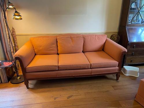 Canapé droit 3 places ancien + repose pieds., Antiek en Kunst, Antiek | Meubels | Stoelen en Sofa's, Ophalen