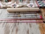 Breinaalden3_31/2_4_2×4zonder knop in vintage koker, Hobby en Vrije tijd, Breien en Haken, Ophalen of Verzenden, Gebruikt