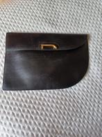 DELVAUX Zwarte buideltas met logo, Verzenden, Zwart