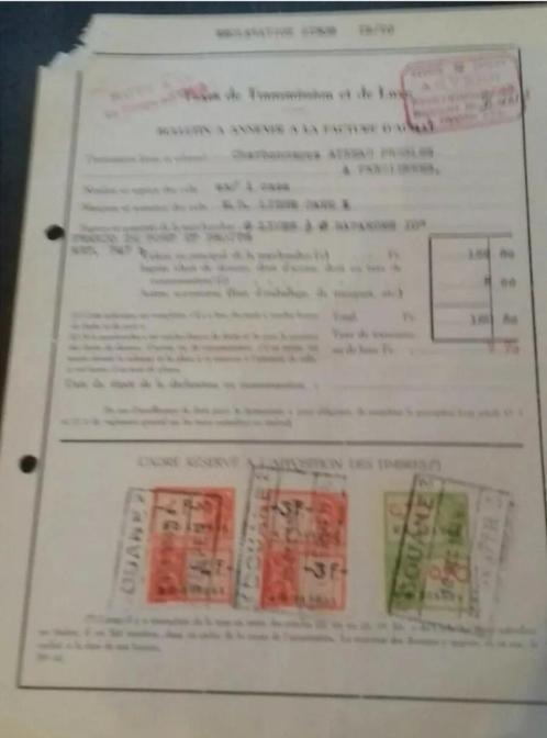 1948+Anvers+Timbre chemin de fer+Timbre fiscal+taxe de luxe, Timbres & Monnaies, Timbres | Europe | Belgique, Affranchi, Autre