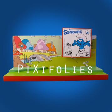 Pixi Peyo Origine I — Presentoir + 12 Schtroumpfs (réf. 0/39, Enlèvement, Comme neuf, Différents Schtroumpfs, Poupée, Figurine ou Peluche
