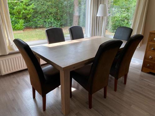 Eetkamer 6 stoelen, Huis en Inrichting, Complete eetkamers, Gebruikt, Ophalen