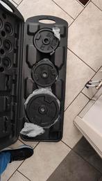 Halterset 50kg, Sport en Fitness, Fitnessmaterialen, Ophalen, Zo goed als nieuw