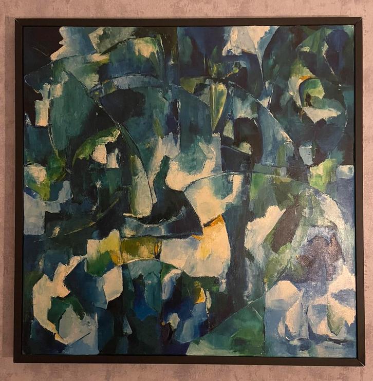 Mooi abstract kunstschilderij (1997), Antiek en Kunst, Kunst | Schilderijen | Abstract, Ophalen