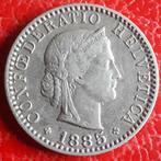 ZWITSERLAND 20 rappen 1885 KM 29 XF, Ophalen of Verzenden, Overige landen, Losse munt