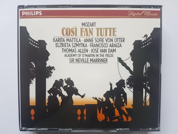 Mozart opera Cosi Fan Tutte Neville Marriner, CD & DVD, CD | Classique, Comme neuf, Opéra ou Opérette, Classicisme, Avec livret