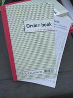 Order book, 3 pagina’s, Diversen, Ophalen of Verzenden, Zo goed als nieuw