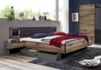 Tweepersoonsbed 180 cm COCO met nachtkastjes. Kleur eiken, Huis en Inrichting, Slaapkamer | Bedden, Nieuw, 180 cm, Modern, Bruin