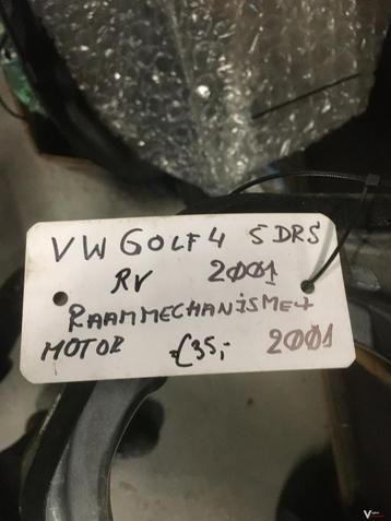 Vw Golf 4 5drs 2001 Elektr. Raammechanisme met motor Rechtsv, Auto-onderdelen, Ophalen of Verzenden, Gebruikt