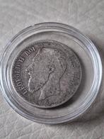 1 frank Leopold 2 belgie Zilver 1866-1886, Ophalen, Zilver, Losse munt, Zilver