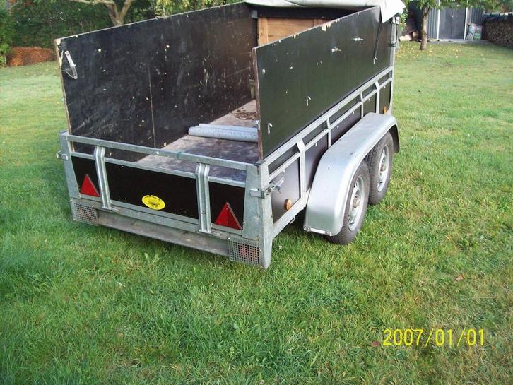 remorque double essieu, Auto diversen, Aanhangers en Bagagewagens, Gebruikt, Ophalen of Verzenden
