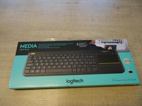 Logitech K400 PLUS TOUCH DRAADLOOS toetsenbord NIEUW!!!, Computers en Software, Toetsenborden, Nieuw, Azerty, Draadloos, Ophalen