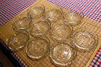 Lot de 10 sous-verres LUXVAL du Val-Saint-Lambert Parfait, Antiek en Kunst, Verzenden