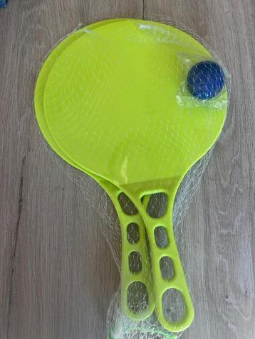 Set de ping-pong avec 1 balle -vert fluo-neuf