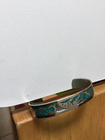 METALEN ARMBAND+DUIF/ZEGEL beschikbaar voor biedingen