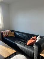 Lederen bank, Huis en Inrichting, Zetels | Zetels, Ophalen, Gebruikt, 125 tot 150 cm, Leer