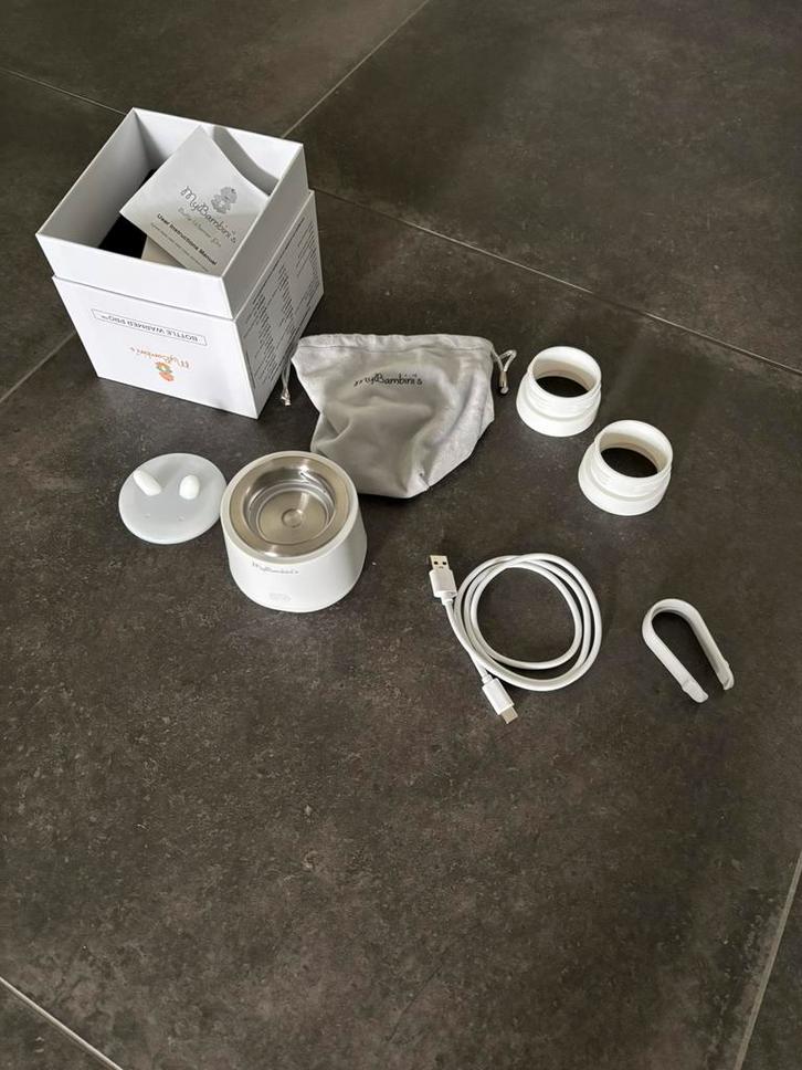My Bambini’s bottle warmer pro incl. Tussenstukken, Kinderen en Baby's, Babyvoeding en Toebehoren, Zo goed als nieuw, Ophalen