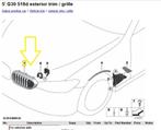 OEM BMW 5ER G30 G31  51137381901 Gril  linkerzijde, Ophalen of Verzenden, Nieuw, BMW