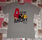 maat 164 14 jaar t-shirt Angry Birds grijs, Kinderen en Baby's, Ophalen of Verzenden, Gebruikt, Jongen, Shirt of Longsleeve
