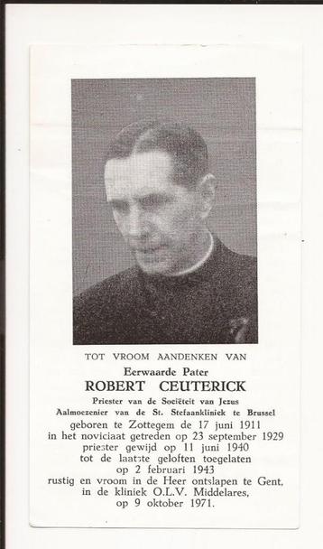 Pastoor Robert Ceusterick Zottegem Gent 1971 beschikbaar voor biedingen