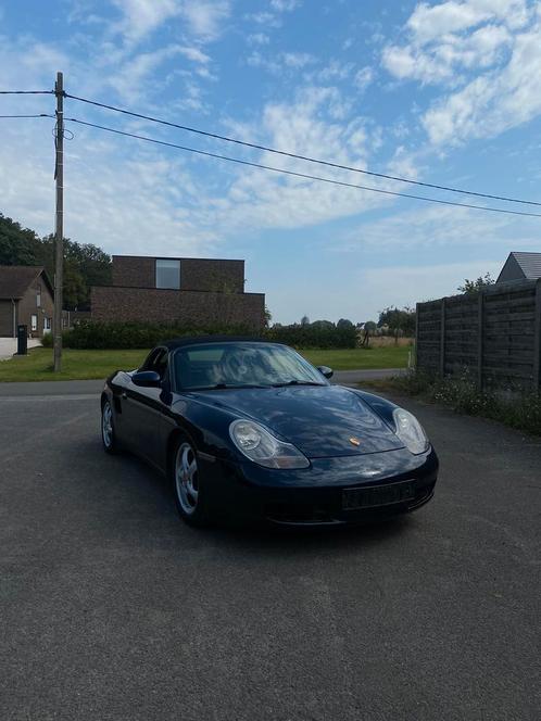 Porsche boxster 1997, Autos, Porsche, Particulier, Boxster, Essence, Cabriolet, 2 portes, Boîte manuelle, Bleu, Gris, Cuir, Propulsion arrière