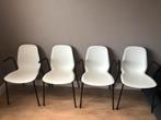 4 witte ikea stoelen, Huis en Inrichting, Ophalen, Kunststof, Gebruikt, Wit