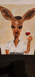 Schilderijen heel speciaal werk van kunstenares zie foto's !, Antiek en Kunst, Kunst | Schilderijen | Modern, Ophalen of Verzenden