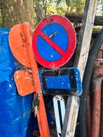 parkeerborden, Doe-het-zelf en Bouw, Metalen, Ophalen, Zo goed als nieuw