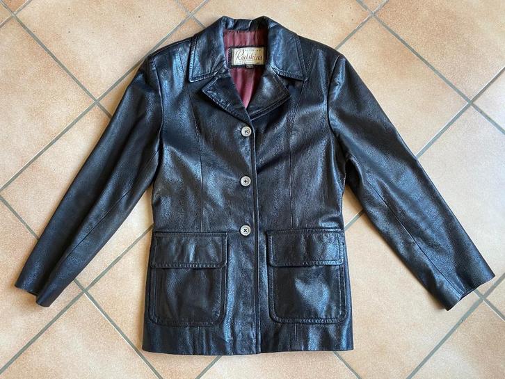 Redskins L vest blazerjack zacht en dik bruin leer, als nieu, Kleding | Dames, Jasjes, Kostuums en Pakken, Zo goed als nieuw, Maat 42/44 (L)