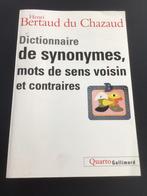 Synonymes du dictionnaire Henri Bertaud du Chazaud, Livres, Enlèvement ou Envoi, Utilisé
