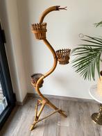 Vintage slang plantenhouder rotan bamboe, Ophalen