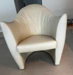 Prachtige lederen kuipzetel, Huis en Inrichting, Ophalen, Minder dan 75 cm, Leer, Zo goed als nieuw