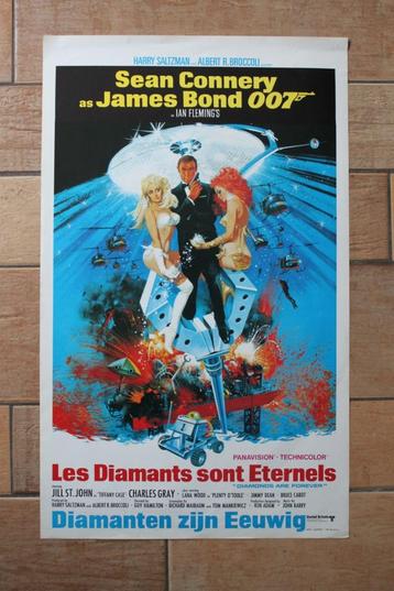 filmaffiche James Bond Diamonds Are Forever filmposter beschikbaar voor biedingen