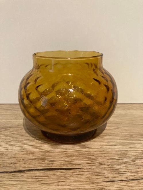 Kleine vintage Italiaanse vaas uit de jaren 70, Verzamelen, Glas en Drinkglazen, Gebruikt, Ophalen of Verzenden