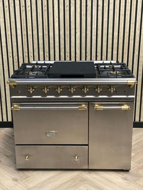 Luxe Lacanche Fornuis 5 pits Gas Inox + Warmhoudkast, Elektronische apparatuur, Fornuizen, Elektrisch, Grill, Ophalen of Verzenden