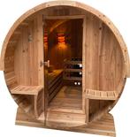 Barrelsauna TR170 Red cedar! herfstdeal gratis saunakachel!, Sports & Fitness, Sauna, Enlèvement ou Envoi, Neuf, Finlandais ou Traditionnel