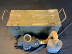 Ww2 caisse britanique et masque a gaz terrain Authentique, Ophalen