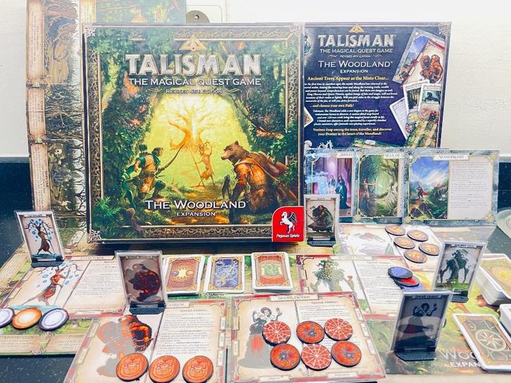 Talisman: The Woodland (4th Edition Expansion), Hobby en Vrije tijd, Gezelschapsspellen | Bordspellen, Zo goed als nieuw, Vijf spelers of meer
