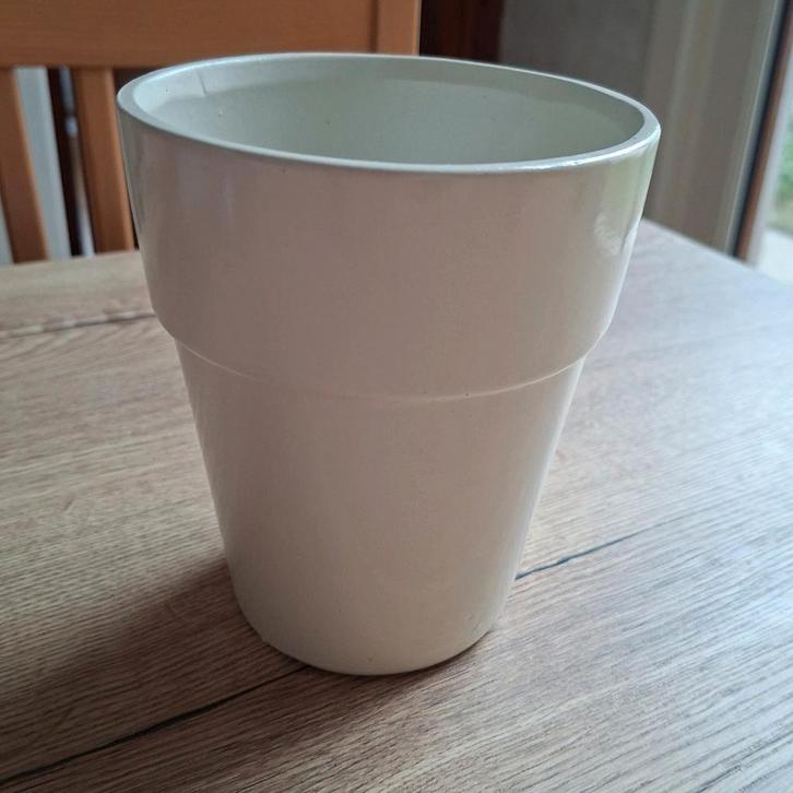 Wit / Witte bloempotten ( 7 stuks ), Tuin en Terras, Bloempotten, Ophalen of Verzenden